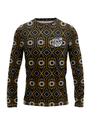 Custom Industrial Chevron Long Sleeve Shirt