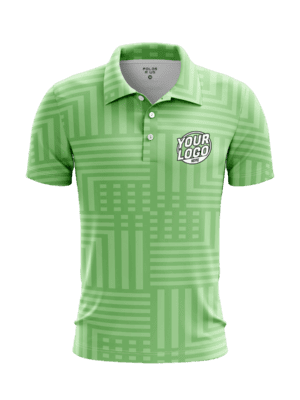 Custom Green Leaves Polo Shirt